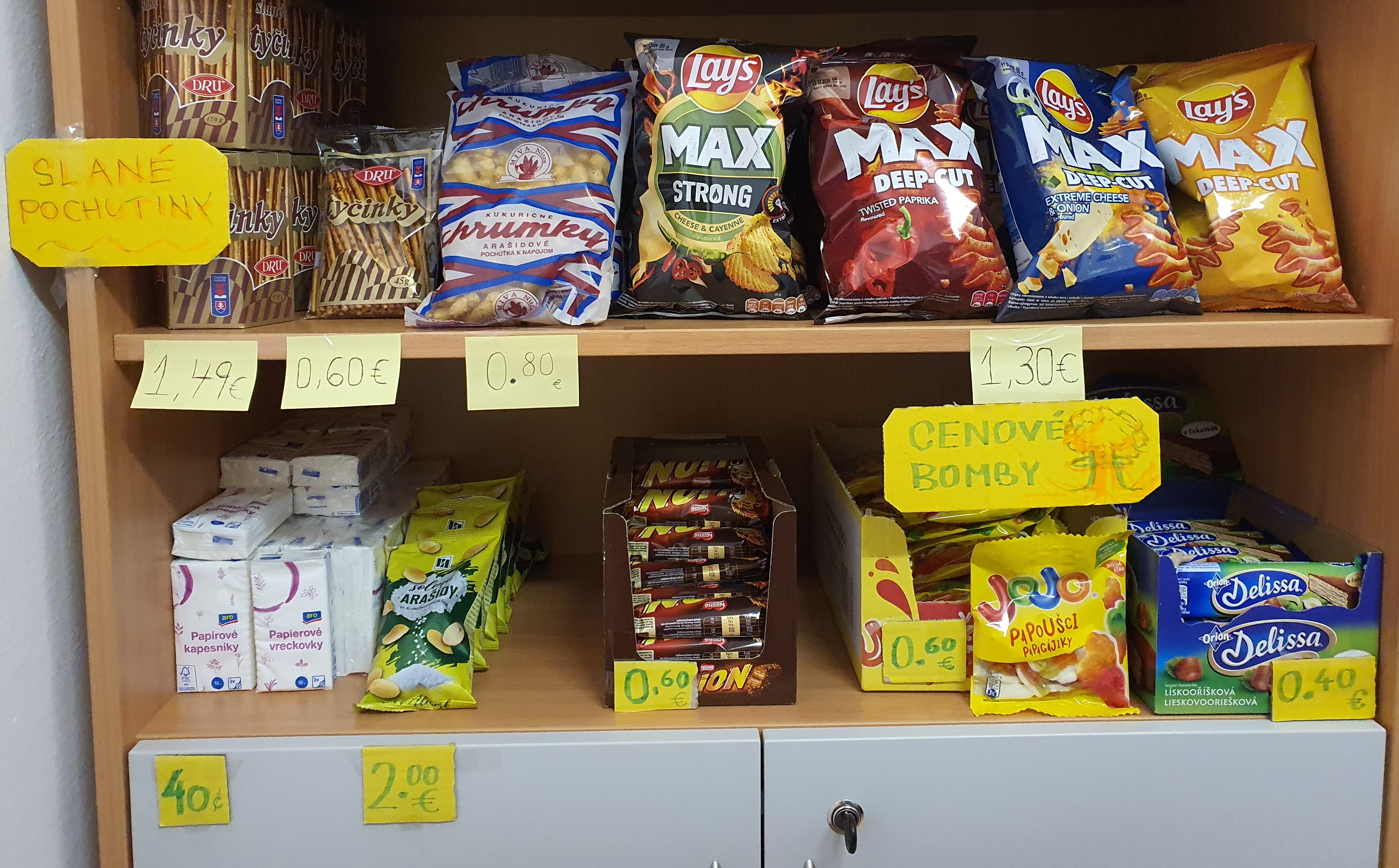 Spodná časť sortimentu